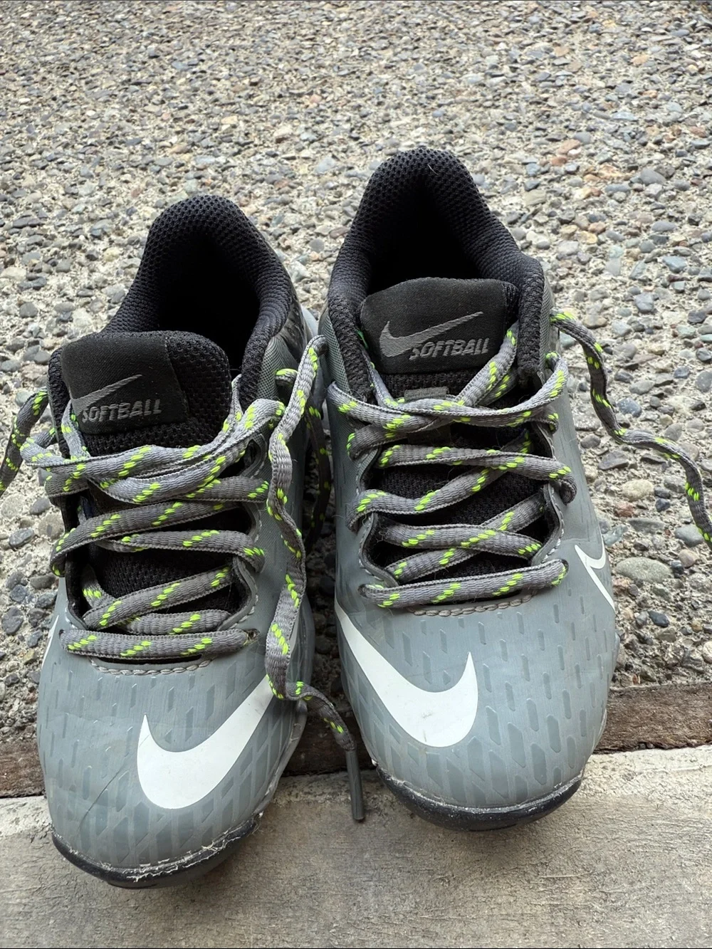 Nike Hyperdiamond 4 Youth Baseball/Softball Cleats Gray Size kids 10c